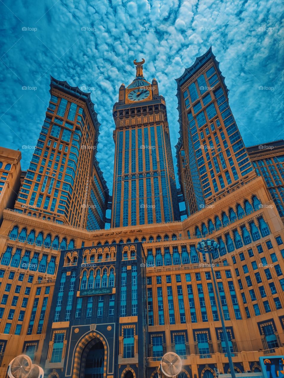Clock Royal Tower in Makkah (Saudi Arabia)  .. Captured using my HTC U11 phone and edited on Lightroom    
