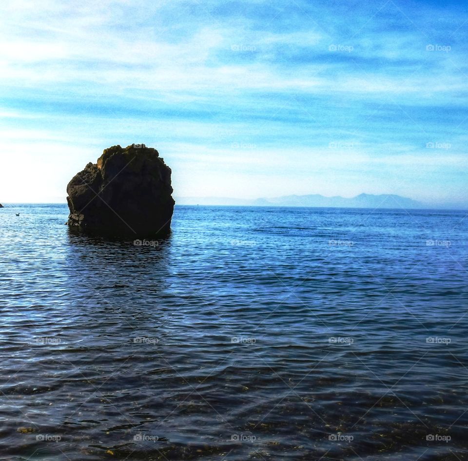 Rock in the scottish sea