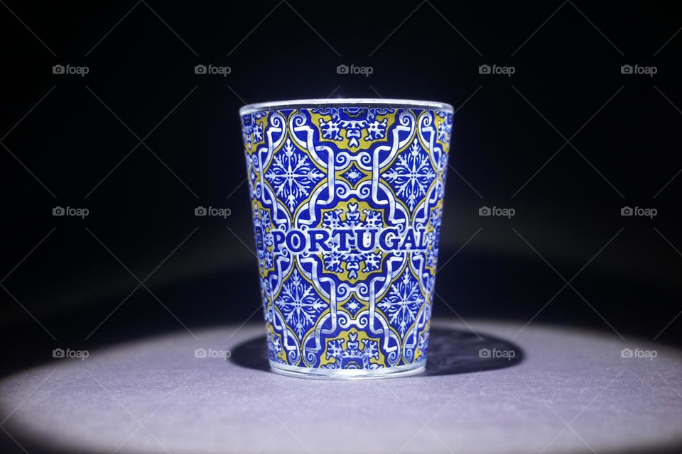 hand painted glass from Portugal Lisbon