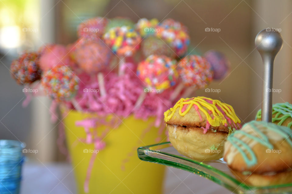 candies for birthday on a candy table