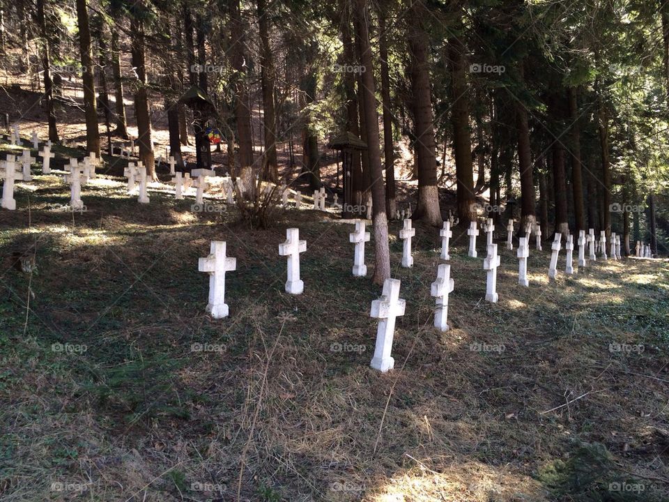 War cemetery, first and second world war