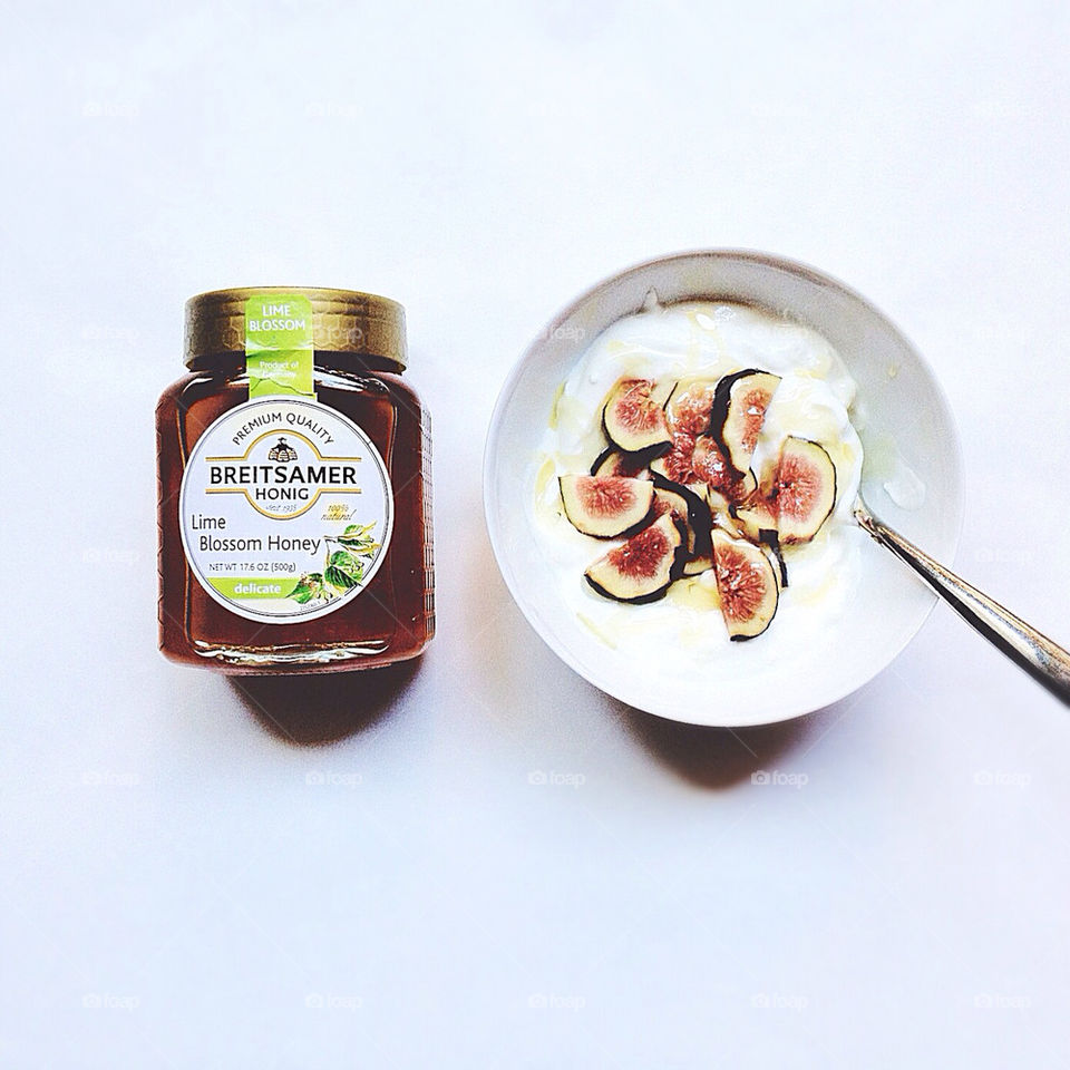 white food orange plate by irinabond