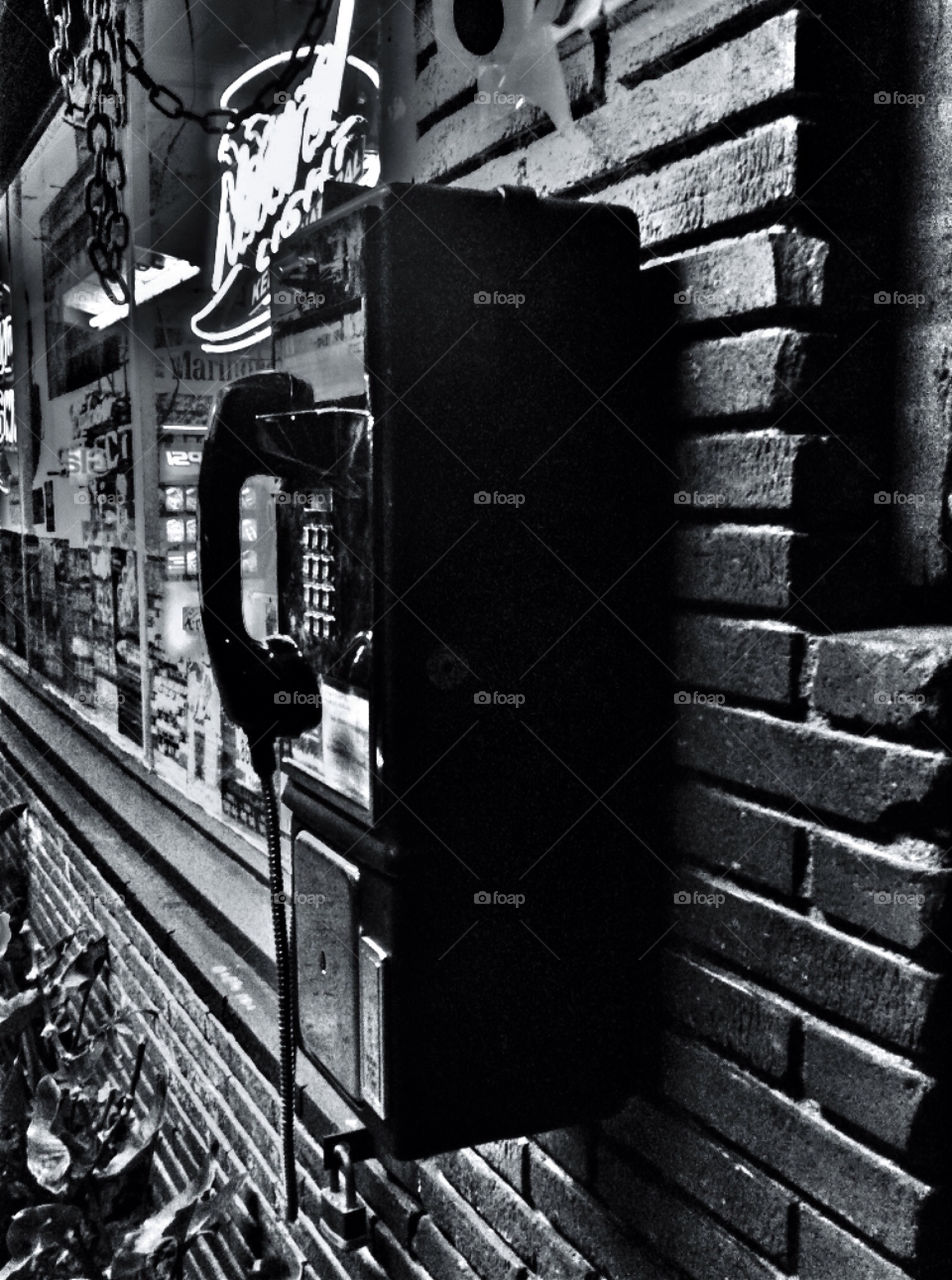 old telephone blacknwhite blackandwhite by analia