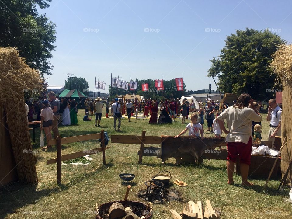 National Festival On the river bank in Krakow 