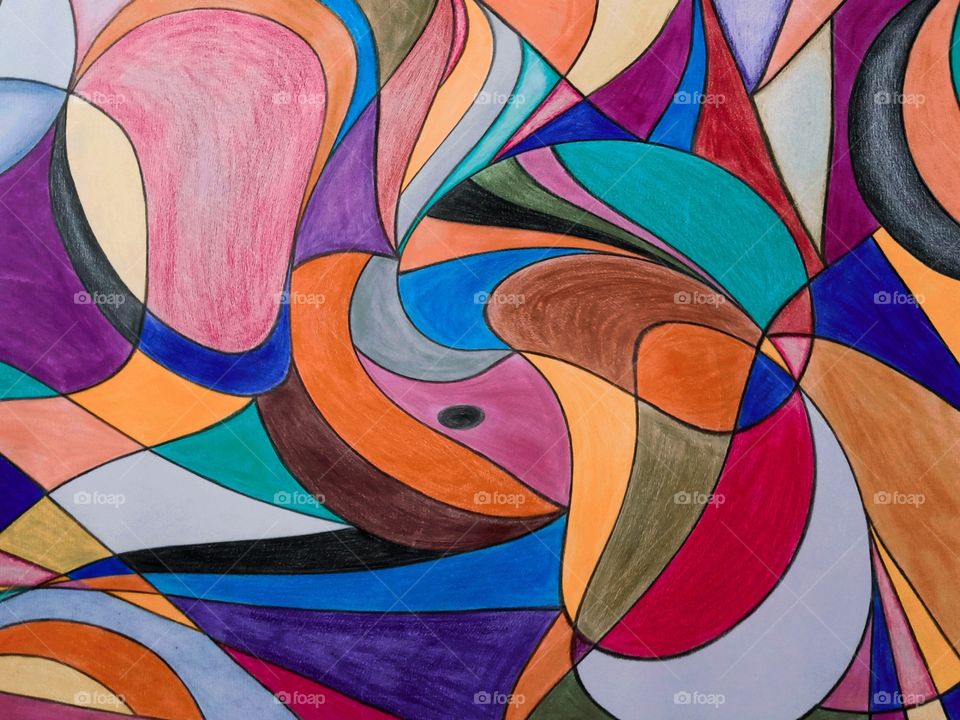 Drawing colors, abstract