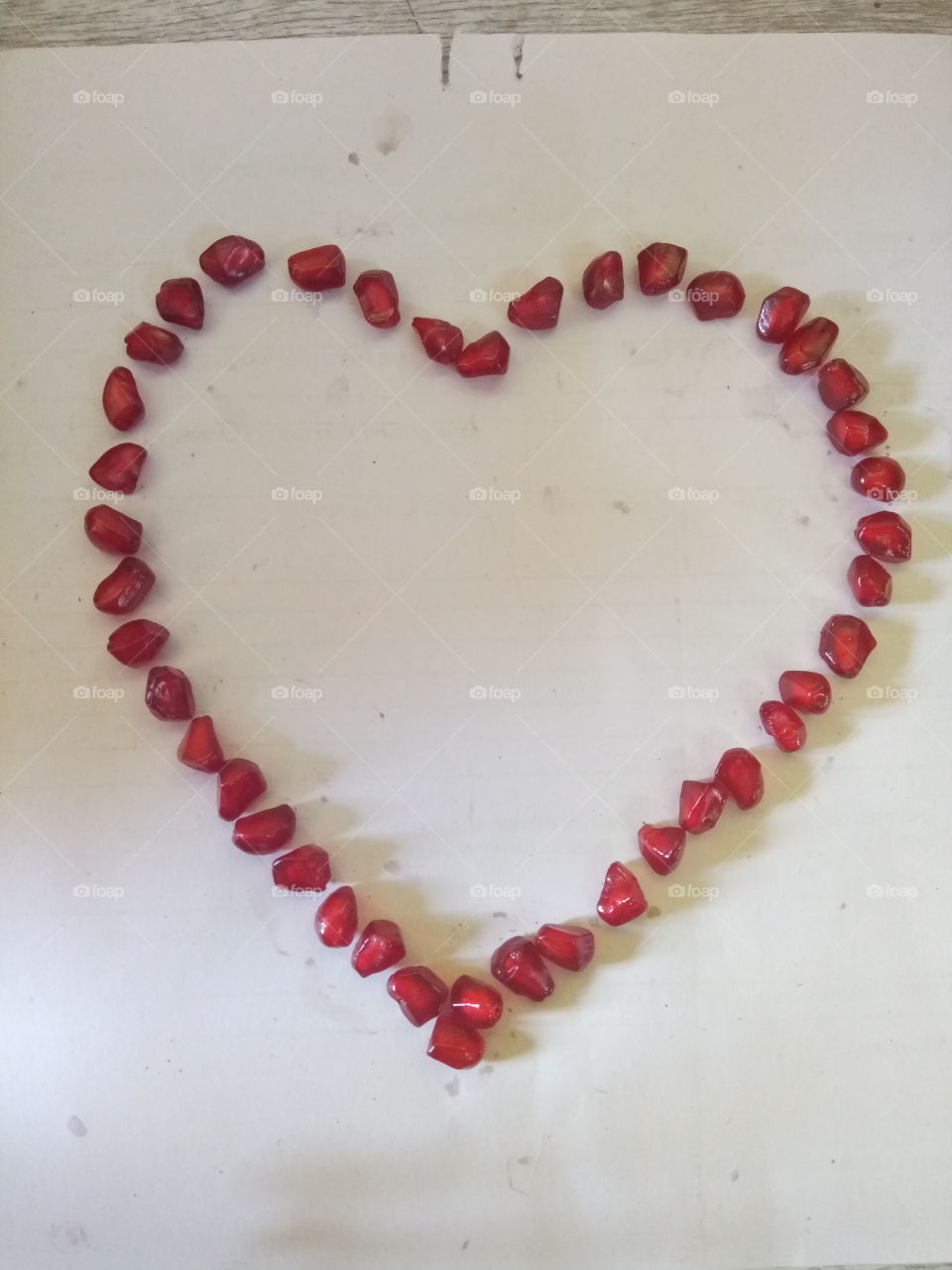 Pomegranate art . pomegranate heart. heart art