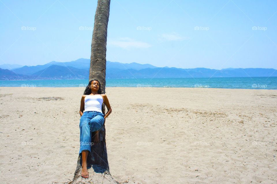 beach girl woman summer by kbuntu