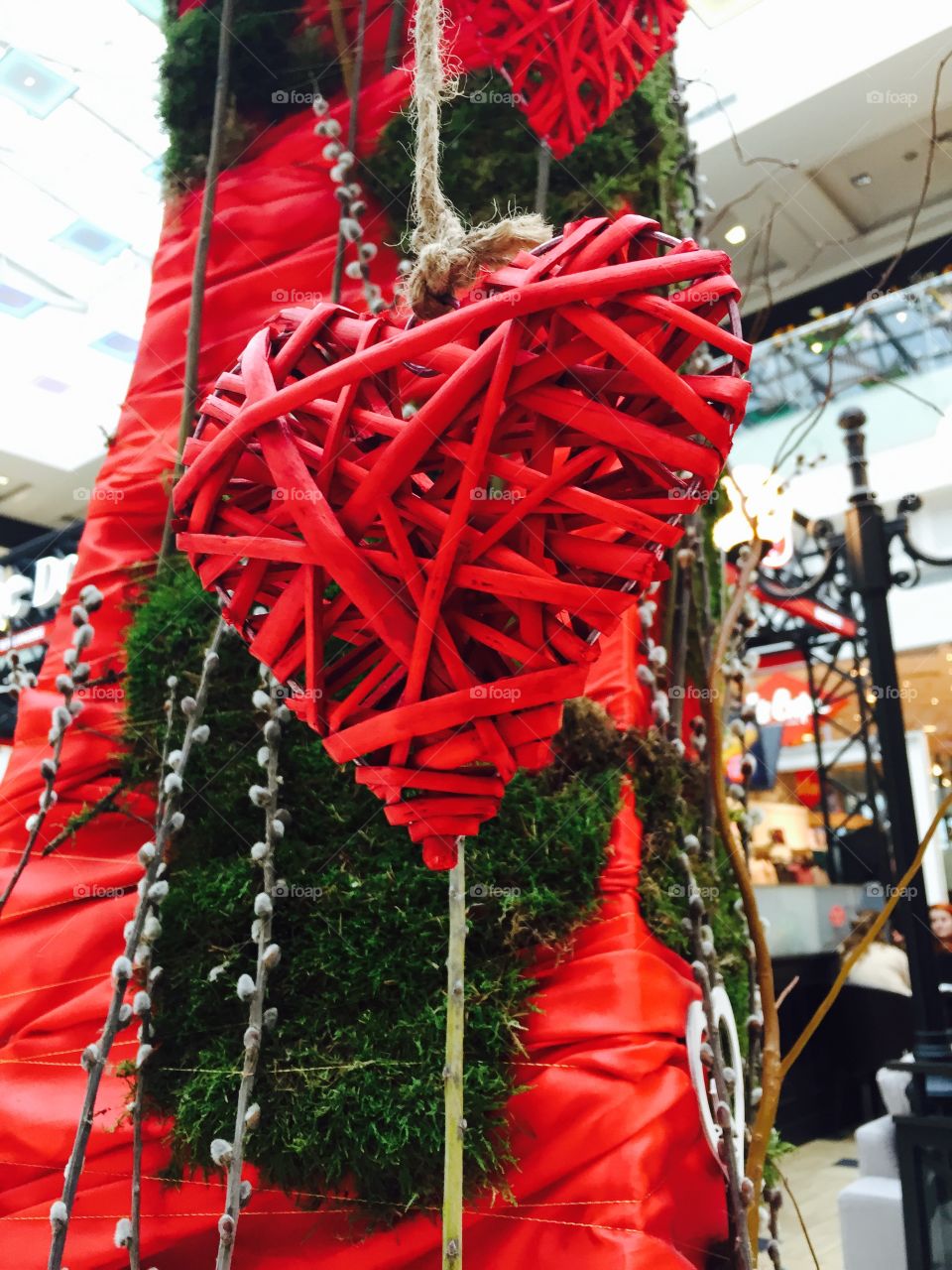 Low angle view of heartshape