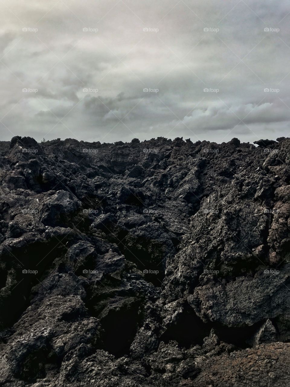 Lava fields Big Island, Hawaii 