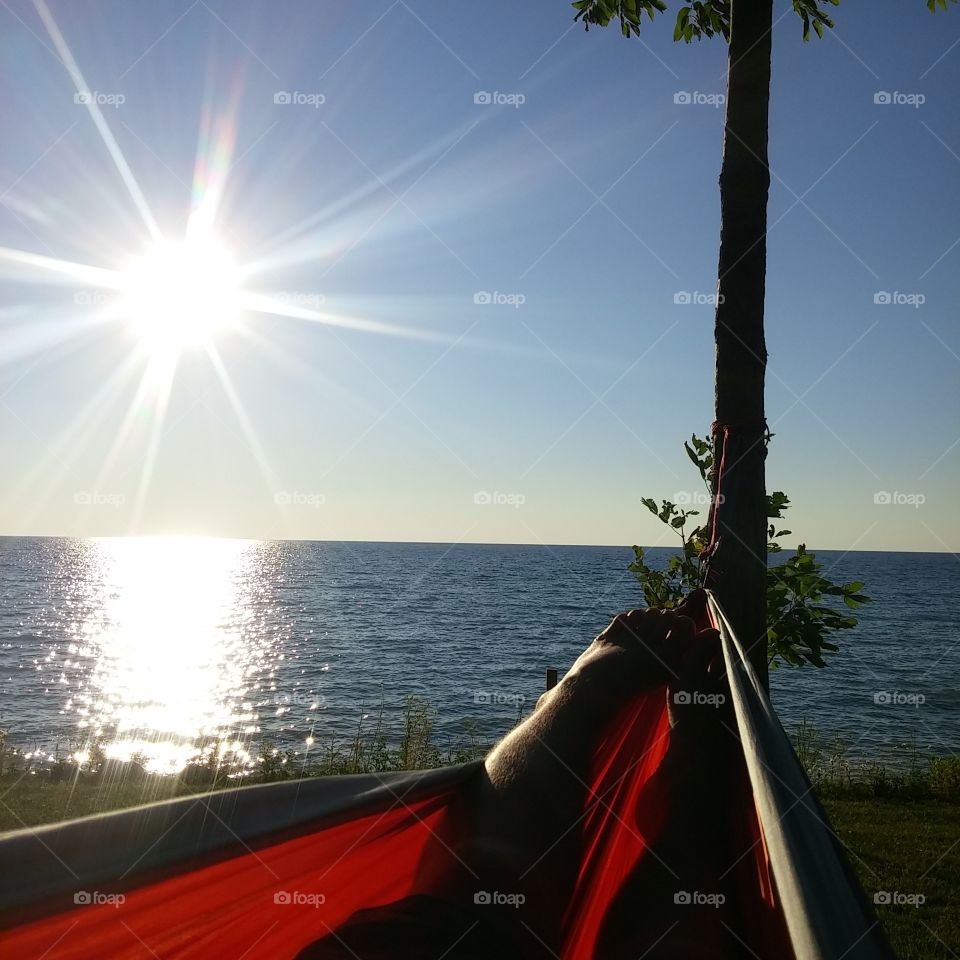 hammock on the lake