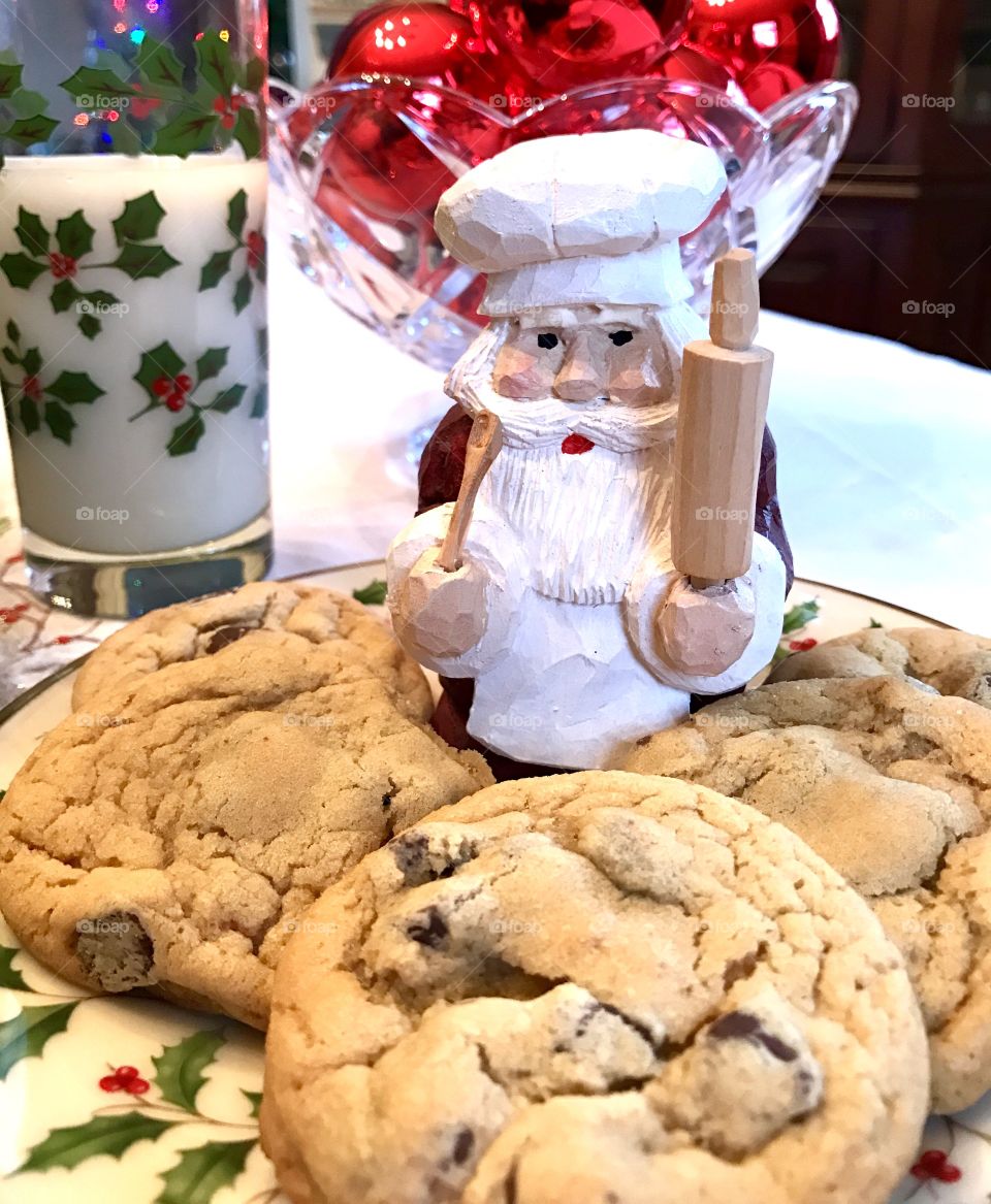 Milk, Cookies and Baker Santa