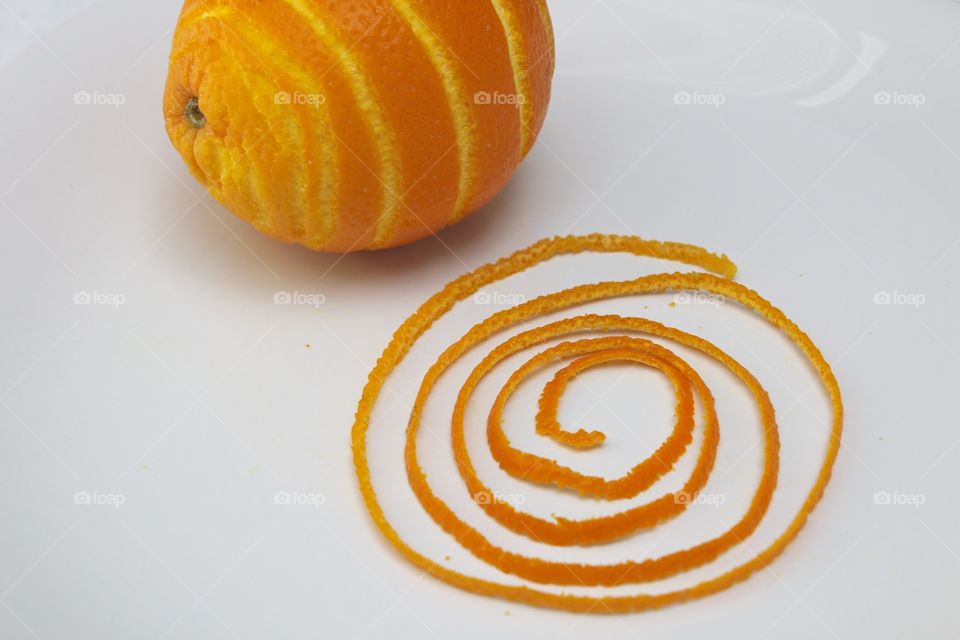 Fruits! - spiral orange peel strip