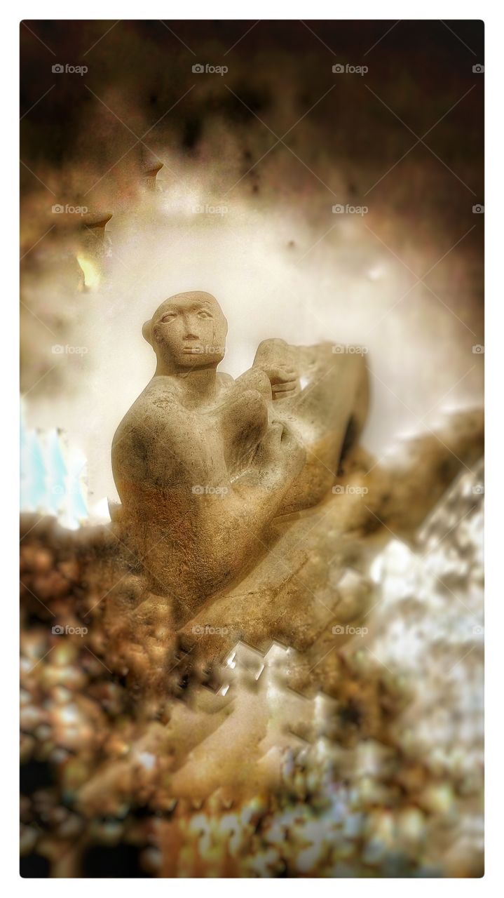 Man, Art, Nude, Nature, People