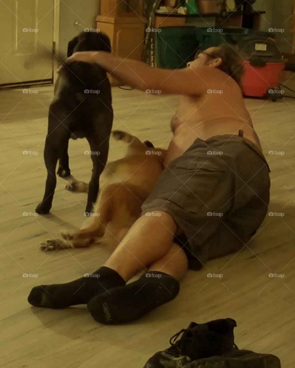 playing with dad