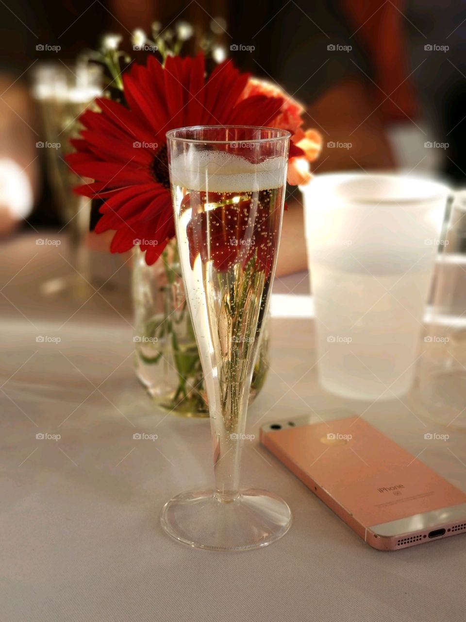 flowers and champagne 