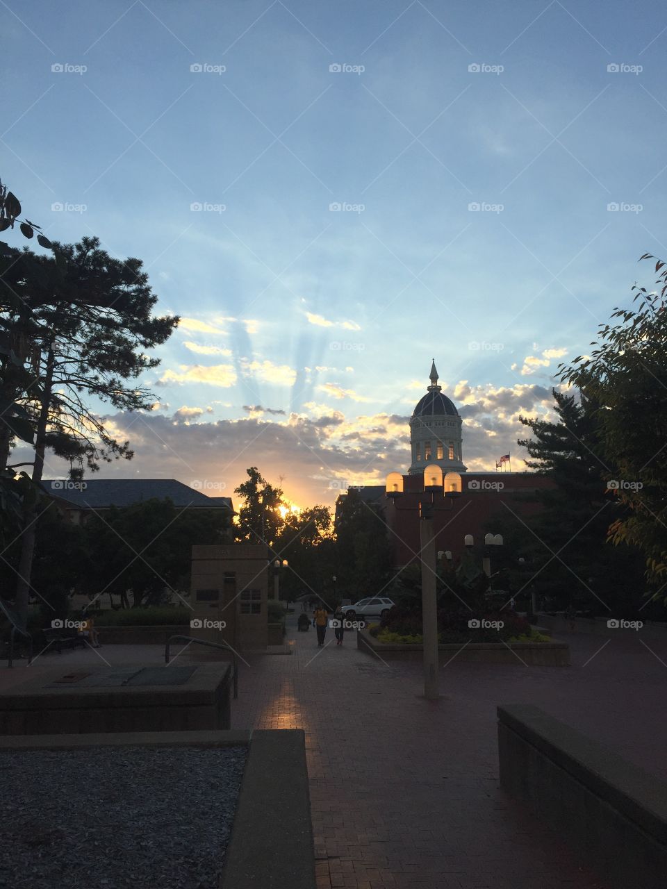Collegiate sunset