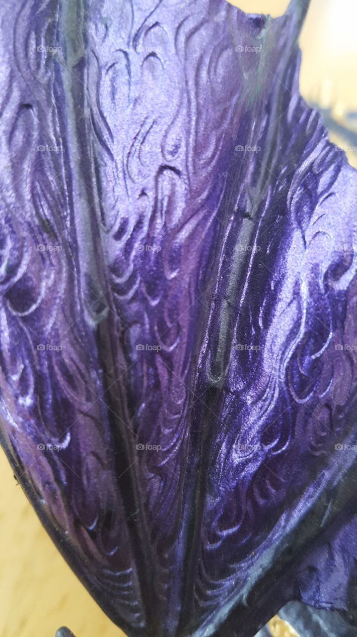 A close up view of one of my dragon's wings