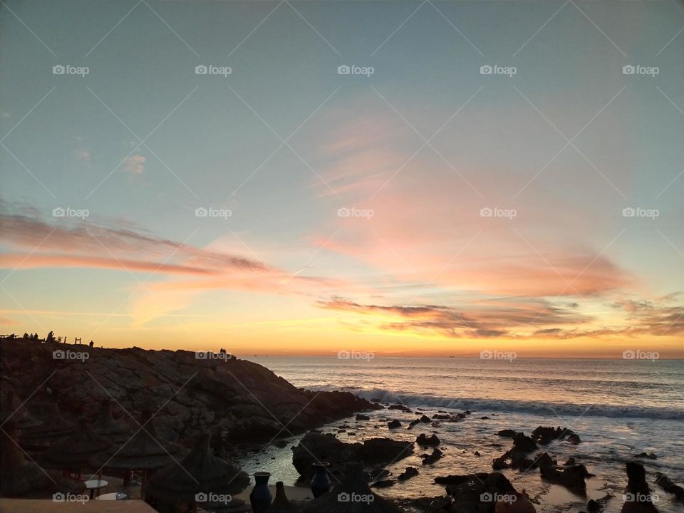 clouds with beautiful sunset day