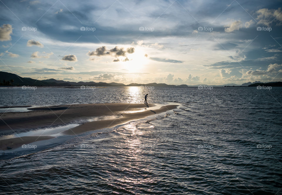 Feel free in the beautiful sea scape in Thailand