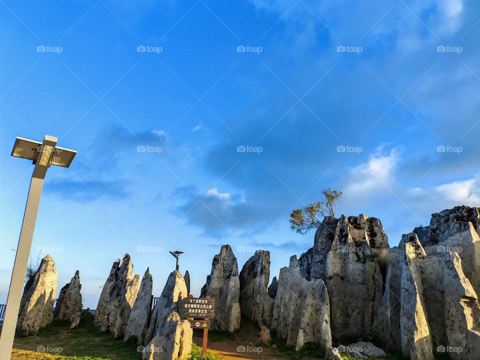 stones under blue sky