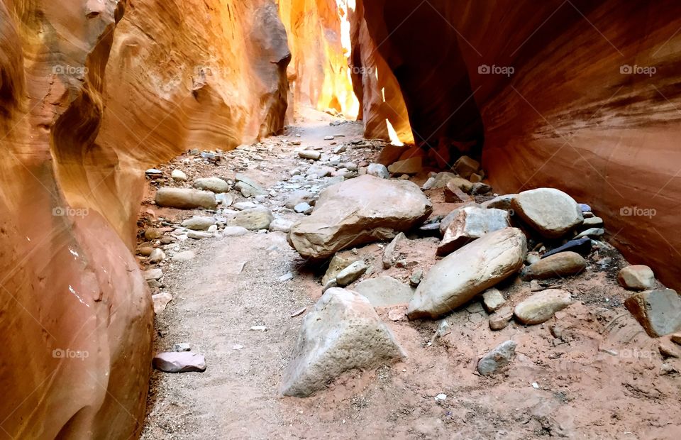 Peekaboo slot canyon in Utah