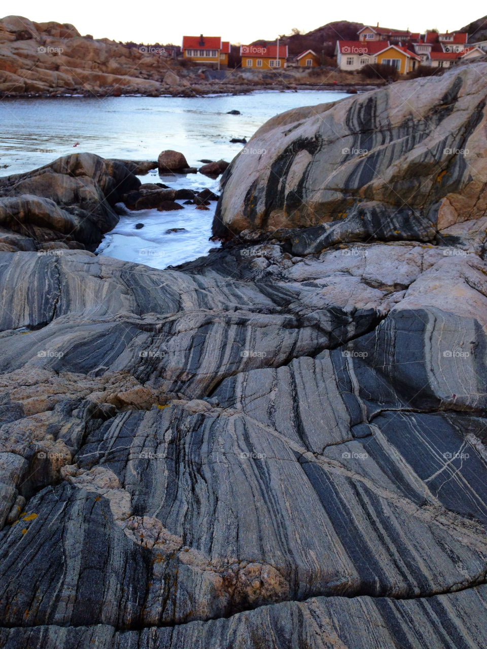 Rocks and idyllic view vastergotland