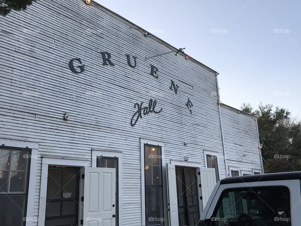 Gruene Hall in the historical district of Gruene near the city of New Braunfels, TX. Noted as the oldest dance hall in Texas