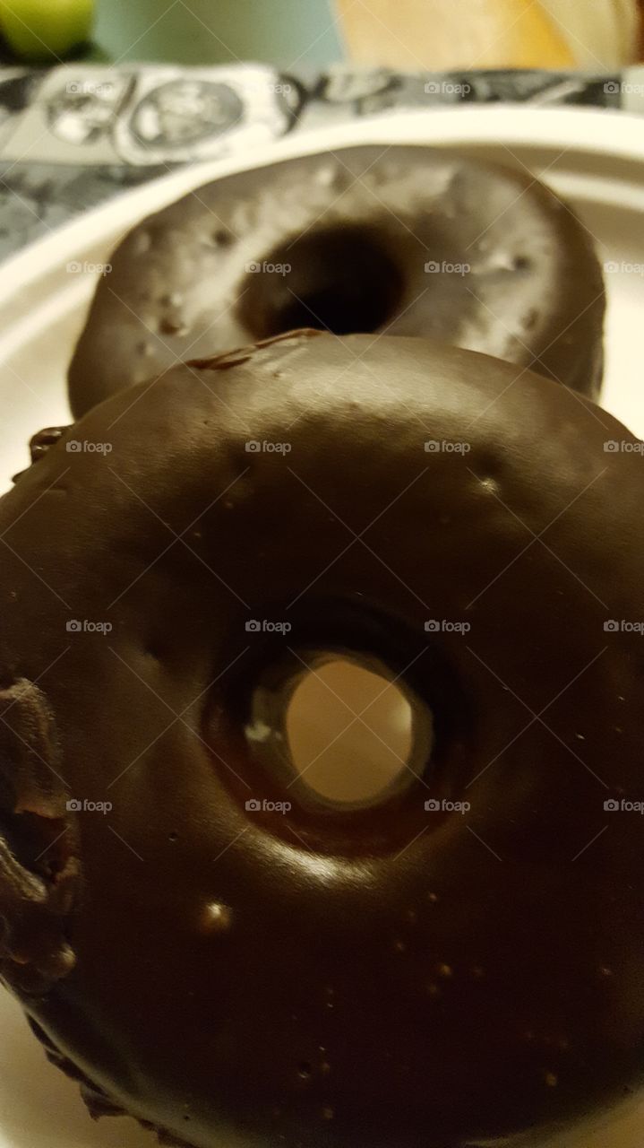 chocolate covered doughnut