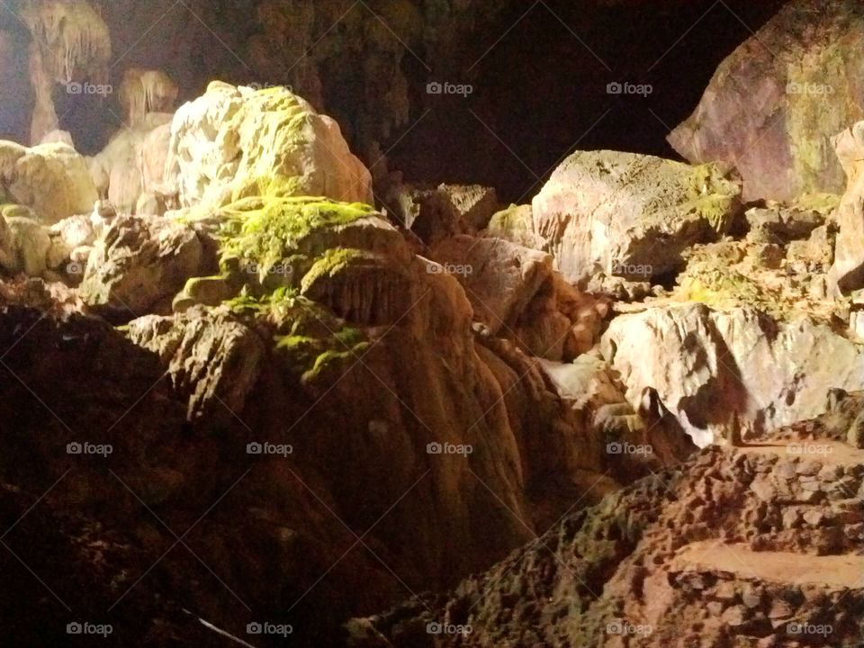In the Cave. Inside the cave in Vangvieng, Laos. taken in 2012