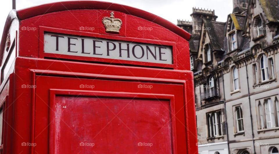 London England phone booth