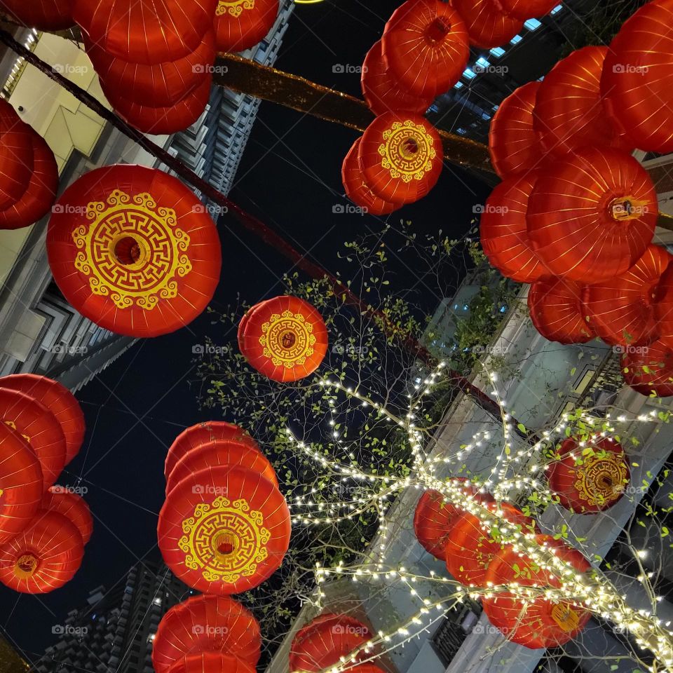 Red Lantern at Lee Tung Avenue, Wanchai Hong Kong