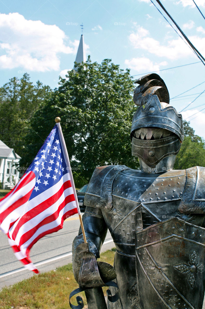 flag knight american armour by swatchtime