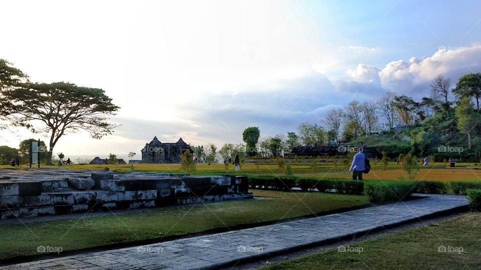 Inside the ratu boko palace compound, near yogyakarta, indonesia