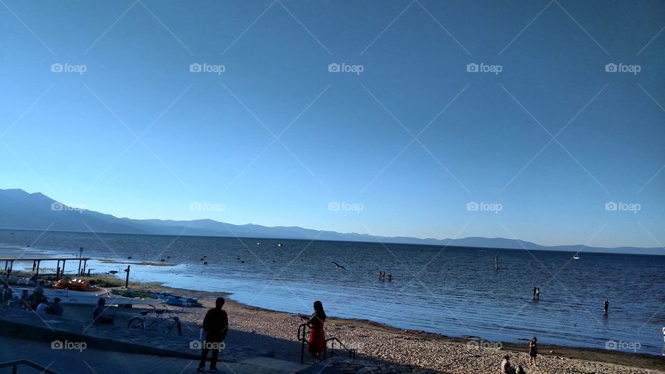 Scenic view of Lake Tahoe
