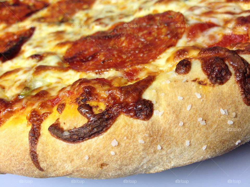 closeup food pizza shot by waynechicago