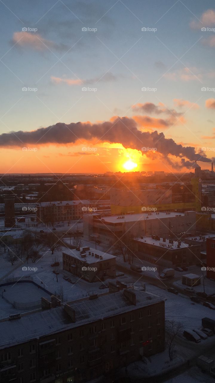 severe Russian winter