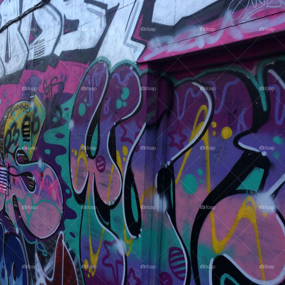 Notting Hill Graffiti Wall 