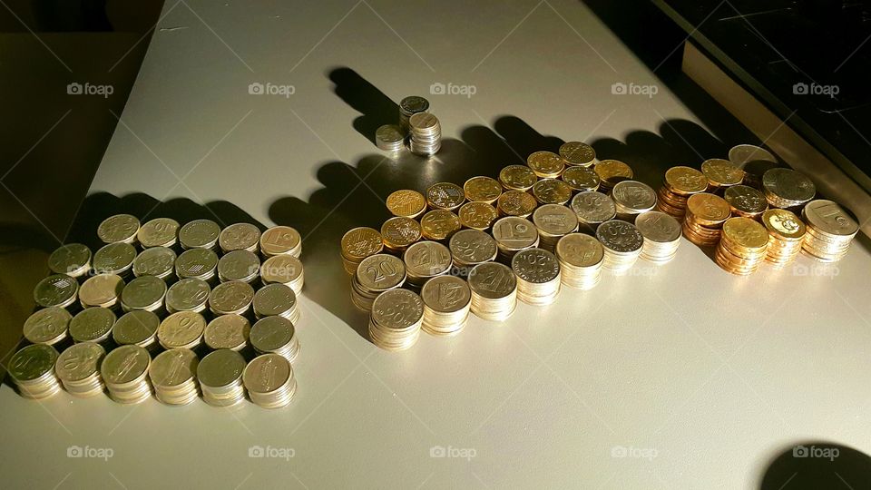 pillers of coins