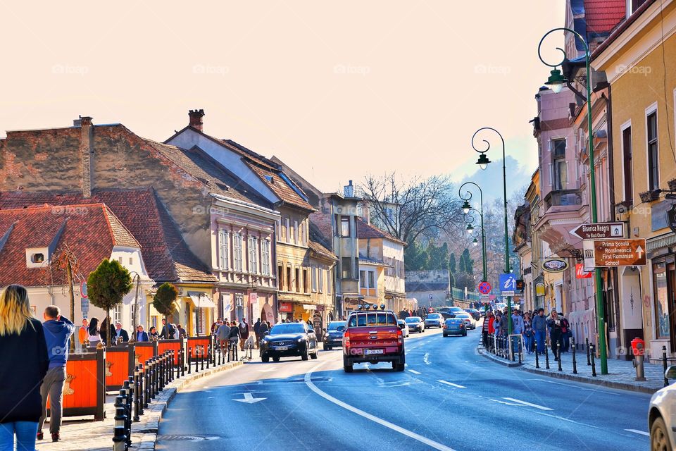medieval town,  Brasov Romania