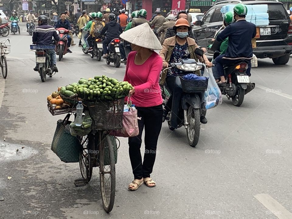 Street scene, Hanoi, Vietnam