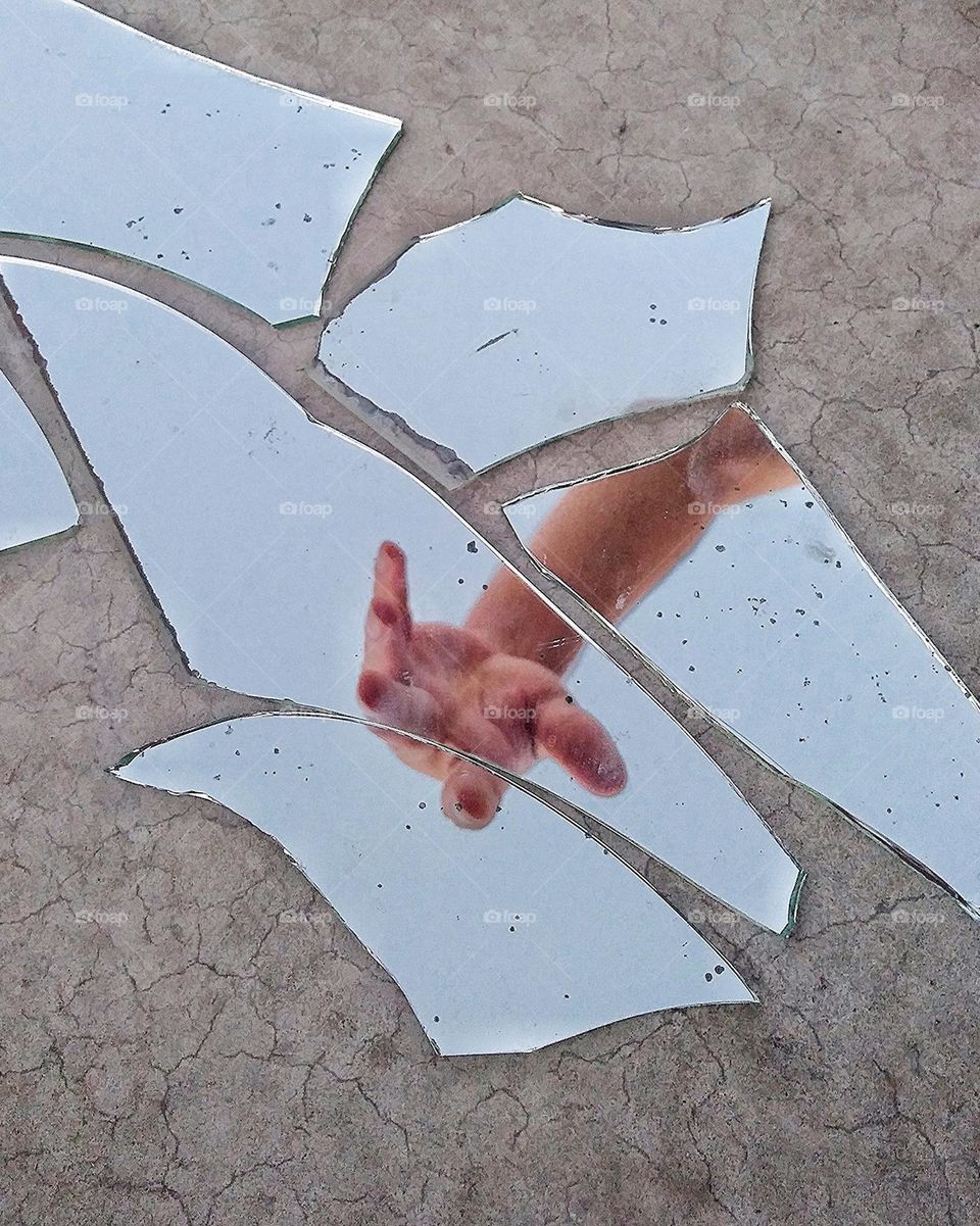broken mirror