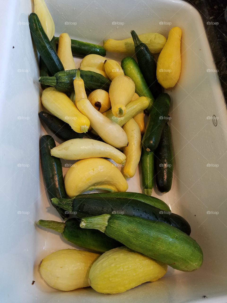 Sink full of squash