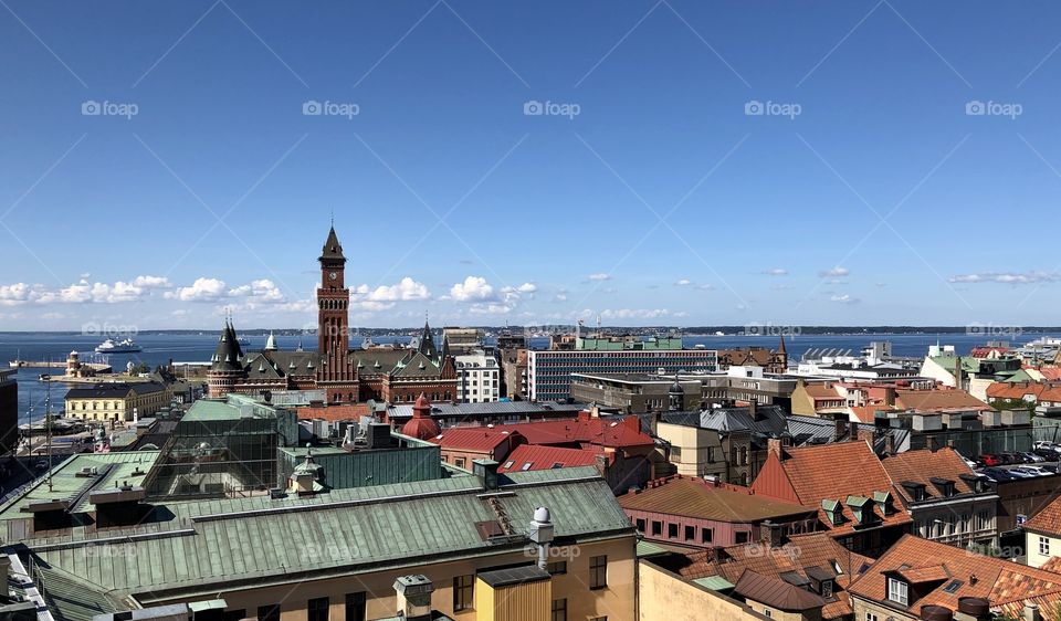 City landscape, Helsingborg Sweden