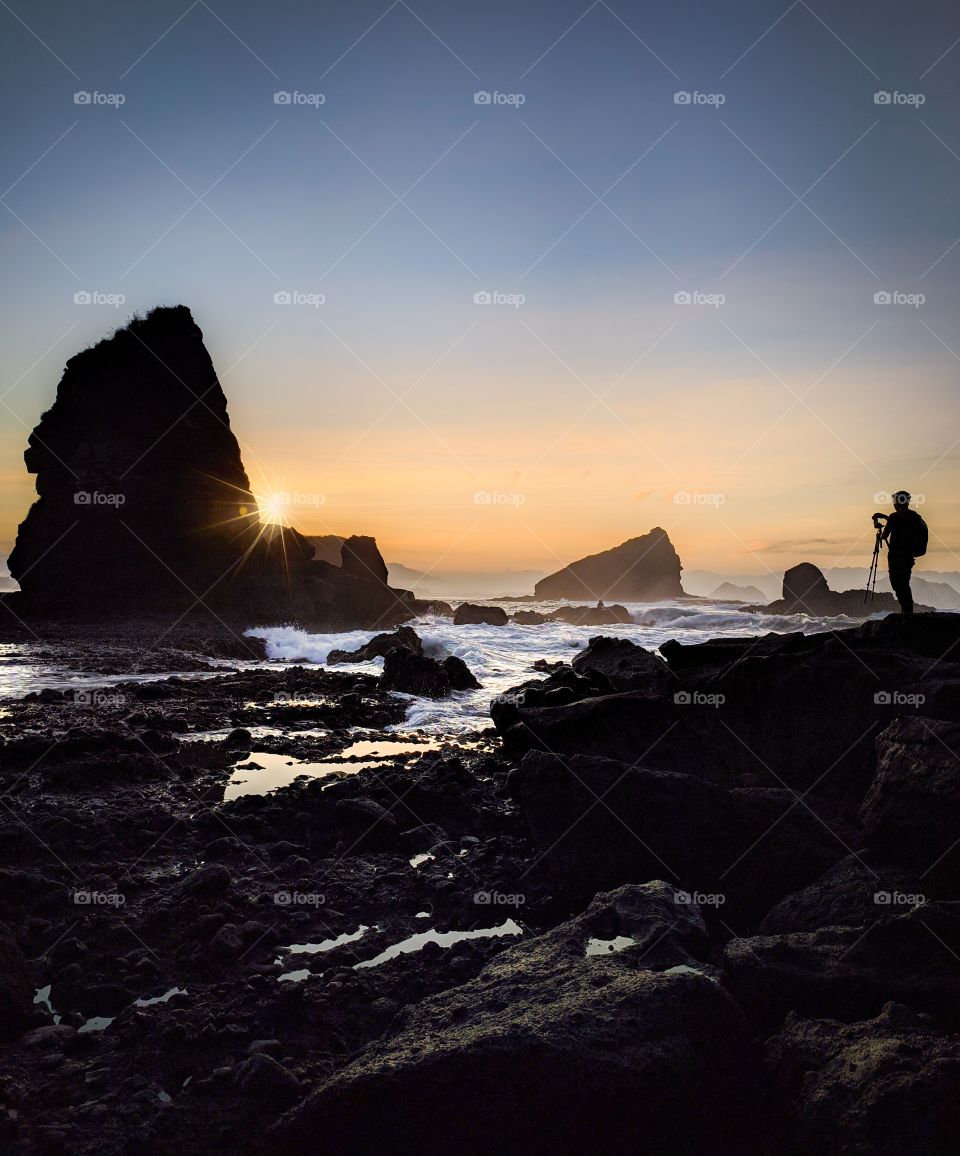 Sunrise by the beach