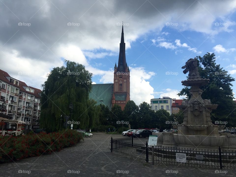 Square in the Szczecin oldtown 