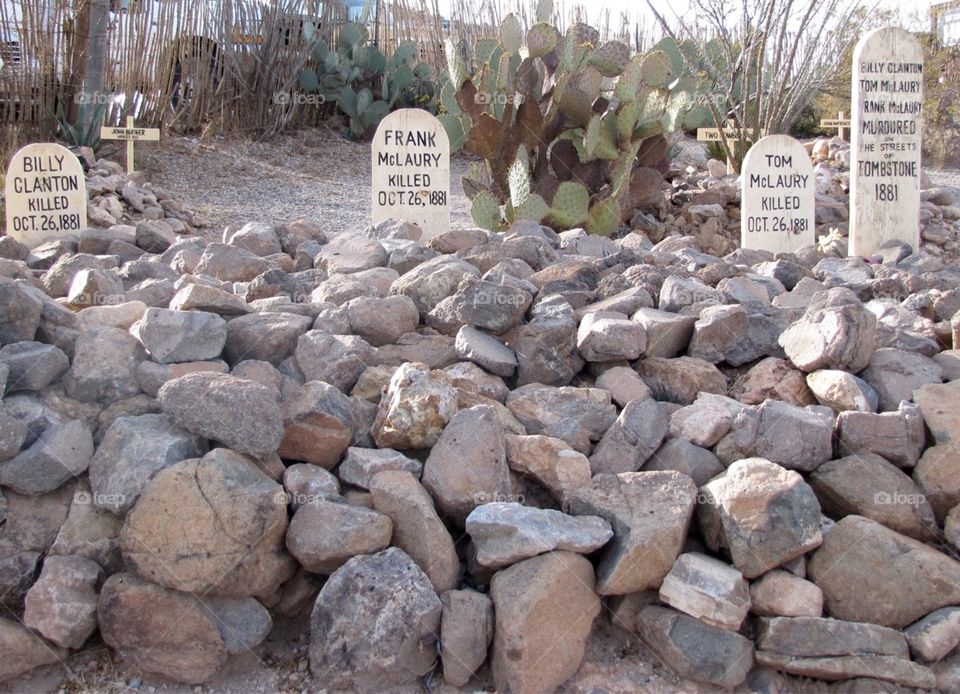 Ike Clanton Gang tombstones - Boot Hill, Tombstone, Arizona
