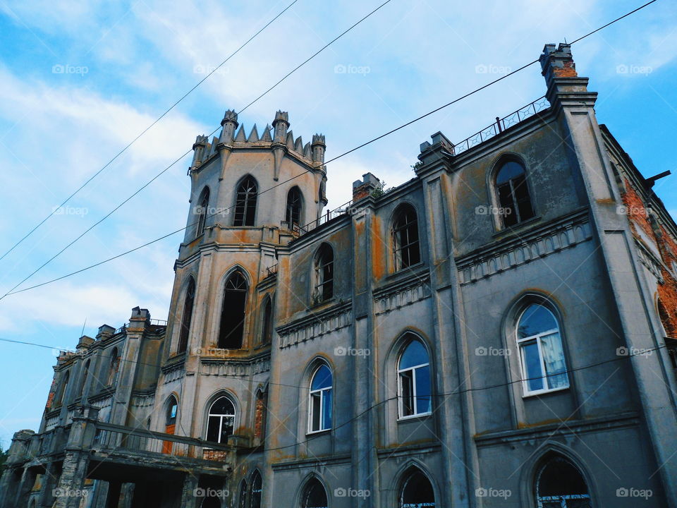 old abandoned building in Zhytomyr region, autumn 2018 (house Tereshchenkov)