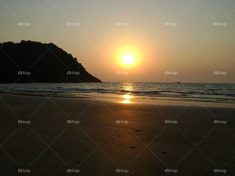 Sunset on a Goan Beach