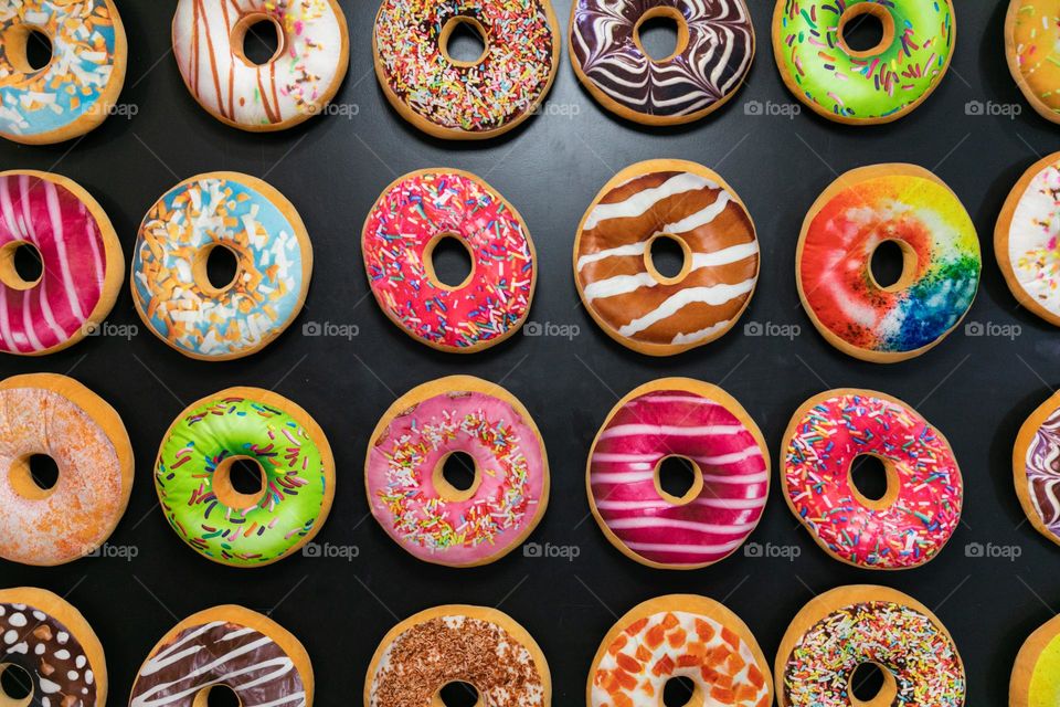 Colorful donuts 