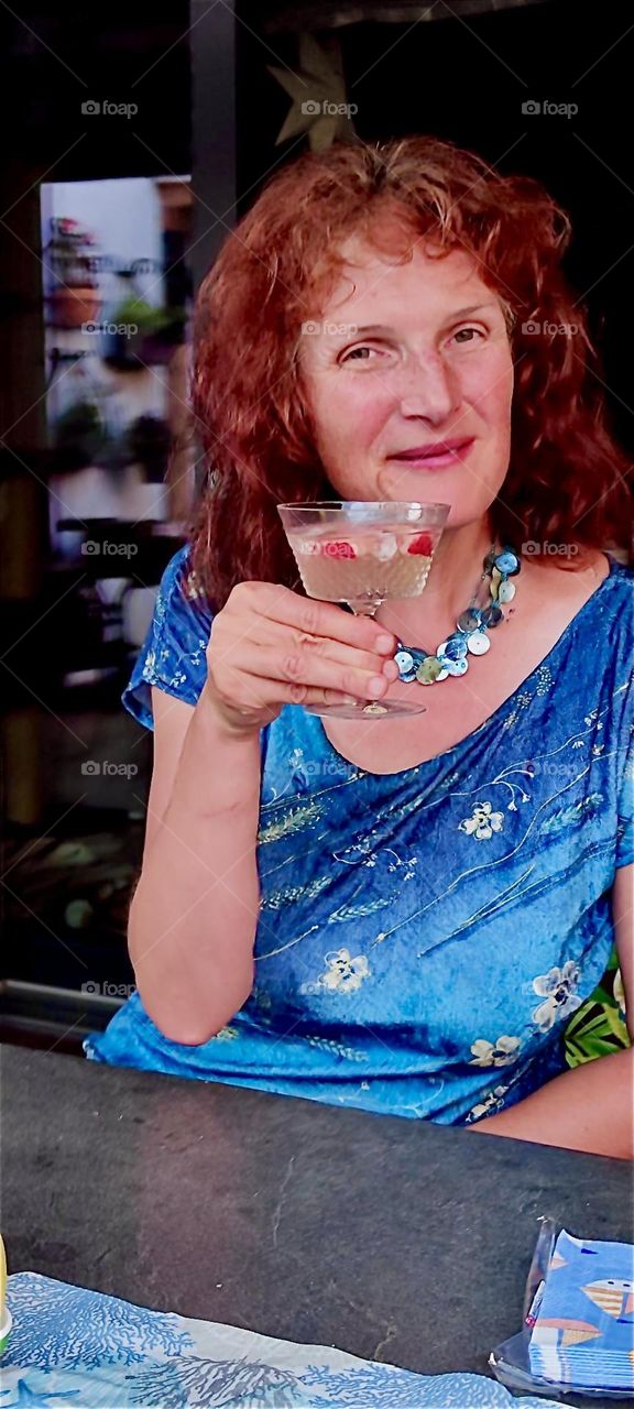 The guests have arrived, enjoyed their meals and the birthday cake and now it’s time for the fruit punch that our lady is toasting with in her house in “Straubing”, “Lower Bavaria”. 2024. Hypnotic Productions